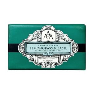 NIP Aromas Artesanales de Antigua Triple Milled Soap - Lemongrass & Basil, 7oz